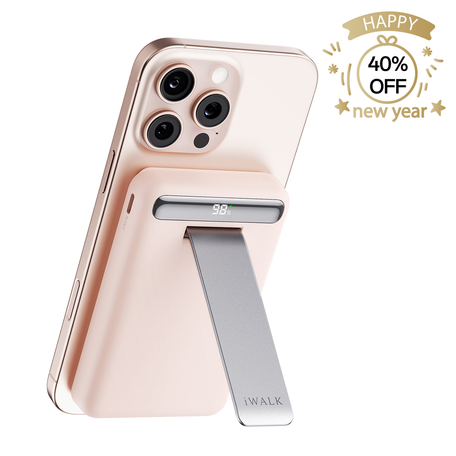 iWALK PowerStand 10000 magnetic power bank with adjustable stand for convenient charging