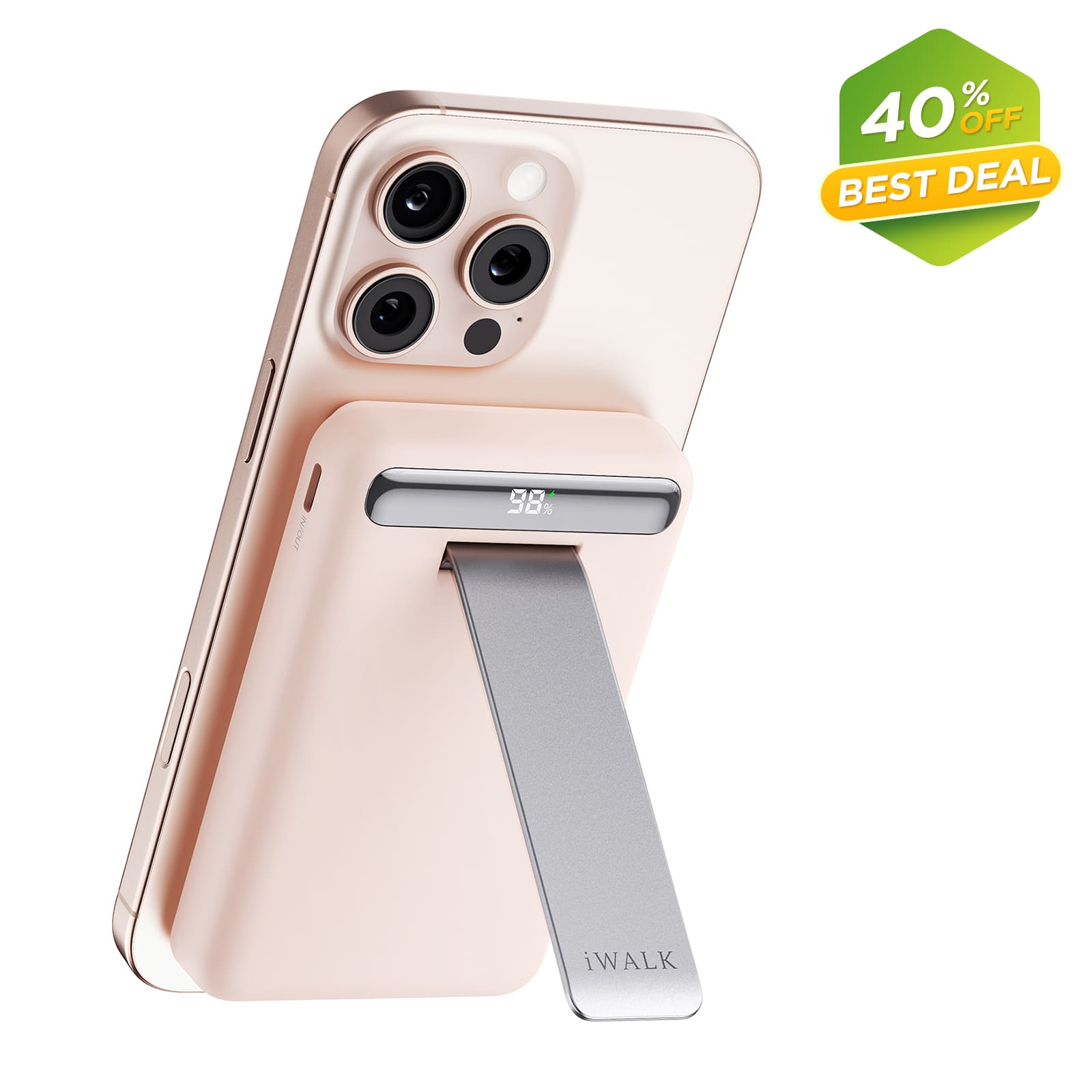 IWALK 10000mAh Magnetic Wireless Power Bank  with Stand