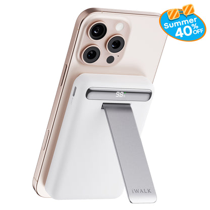 10000mAh Portable Charger with Adjustable Stand & LED Display,