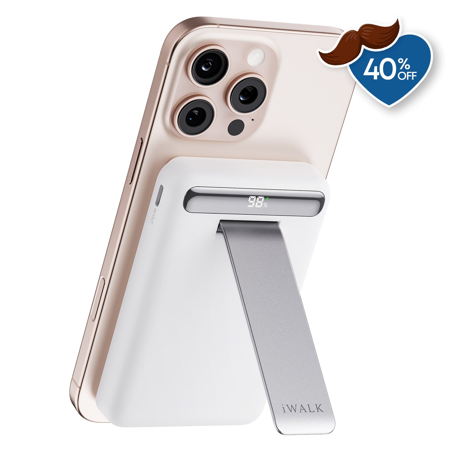 iWALK PowerStand 10000 |Adjustable Stand Magnetic Power Bank