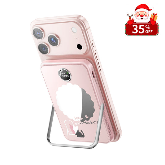 iWALK PowerStand Show | 5000mAh Magnetic Charger with Mirror & Stand