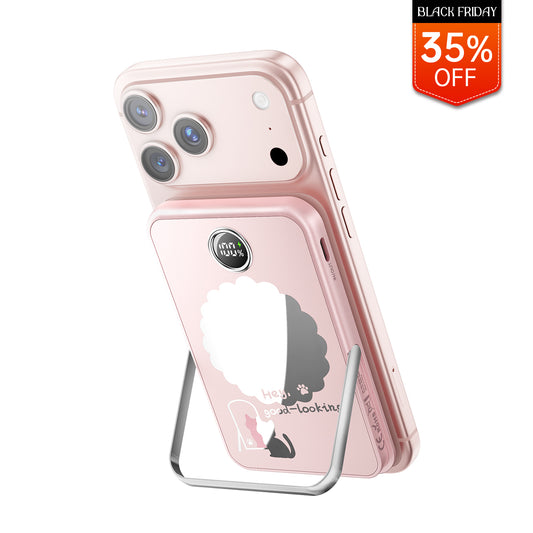 iWALK PowerStand Show | 5000mAh Magnetic Charger with Mirror & Stand