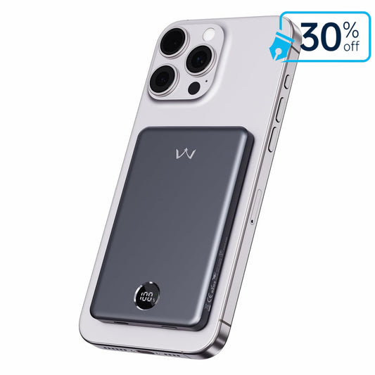 iWALK 5000mAh Ultra-Slim Magnetic Wireless Power Bank 
