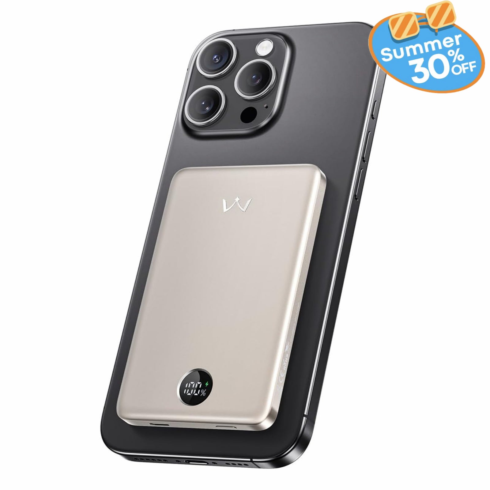 iWALK 5000mAh Ultra-Slim Magnetic Wireless Power Bank