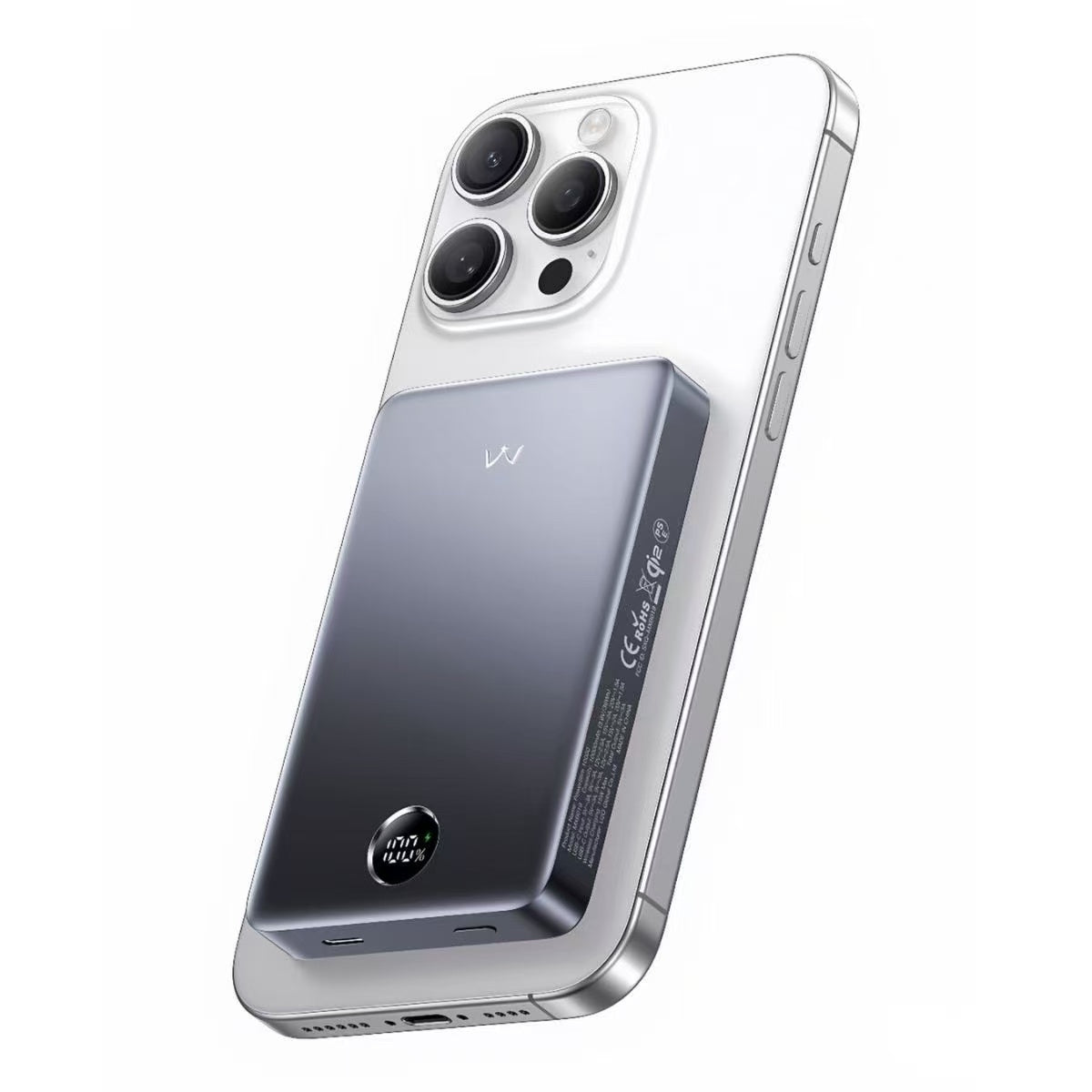 PowerSlim 10000 10000mAh Qi2.0 Certified 15W Magnetic Power Bank