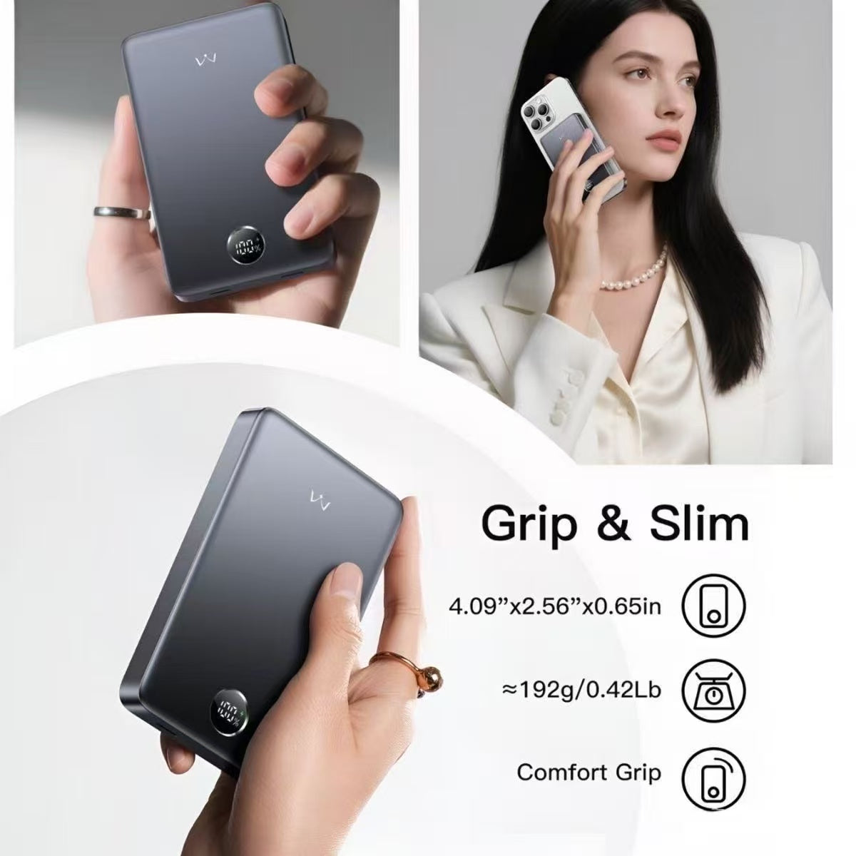 iWALK 10000mAh 15W Magnetic Power Bank Qi2.0 Certified