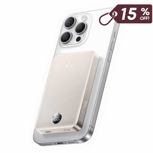 iWALK 10000mAh Qi2.0 Certified 15W Magnetic Wireless Power Bank