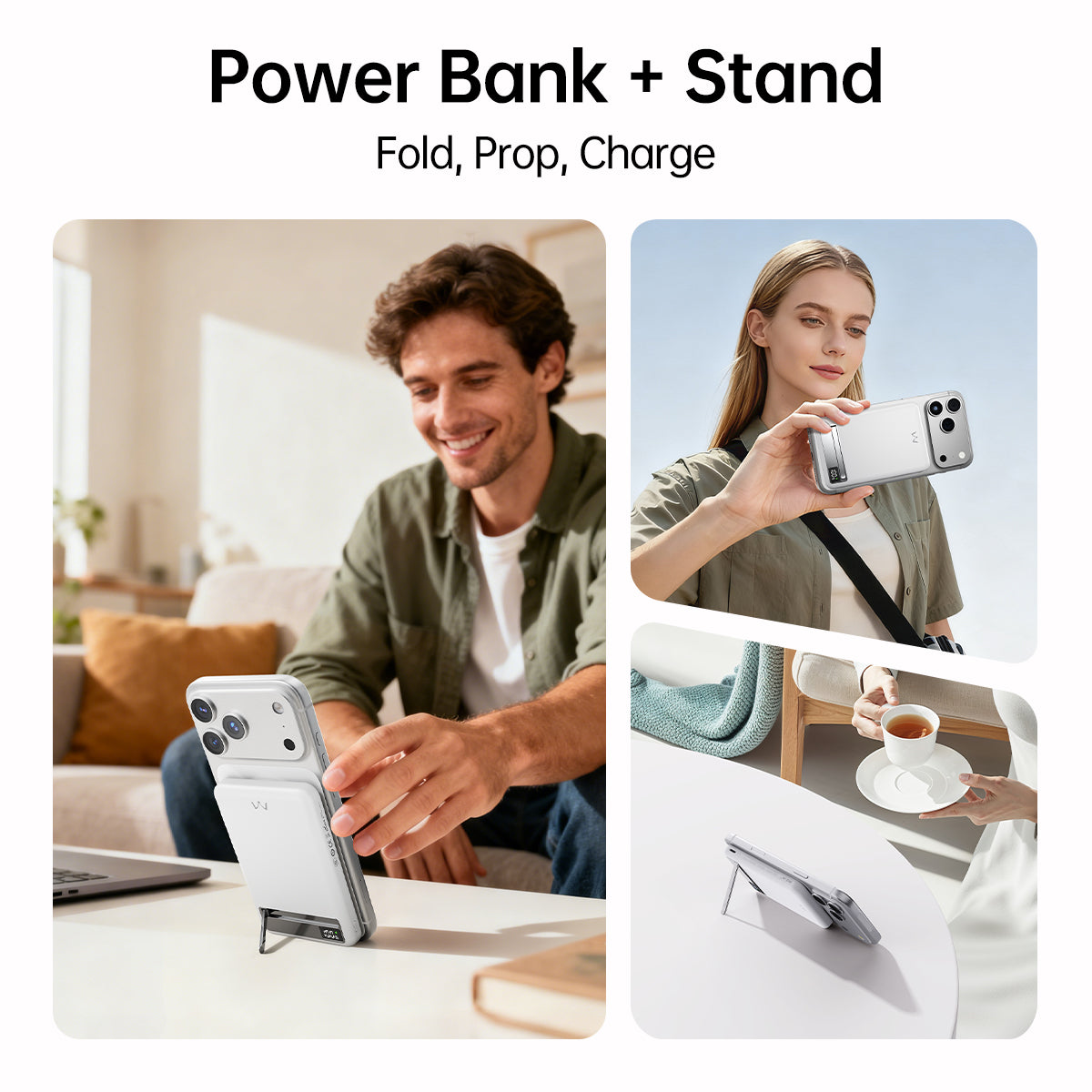 iWALK Magnetic Wireless Portable Charger with Stand