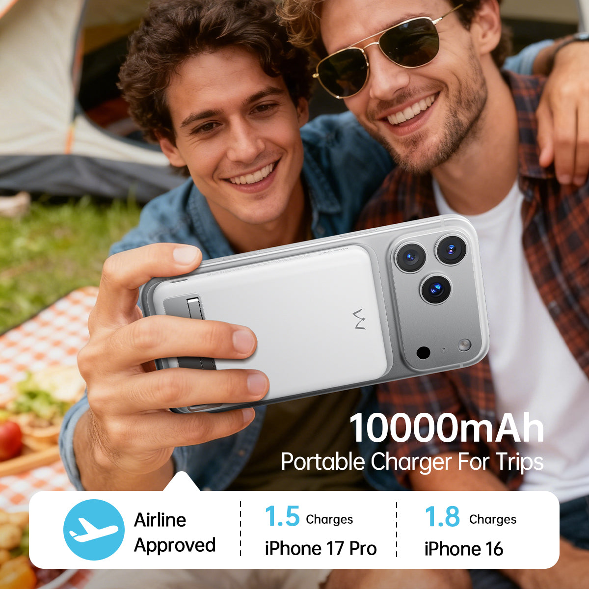 iWALK Magnetic Wireless Portable Charger with Stand