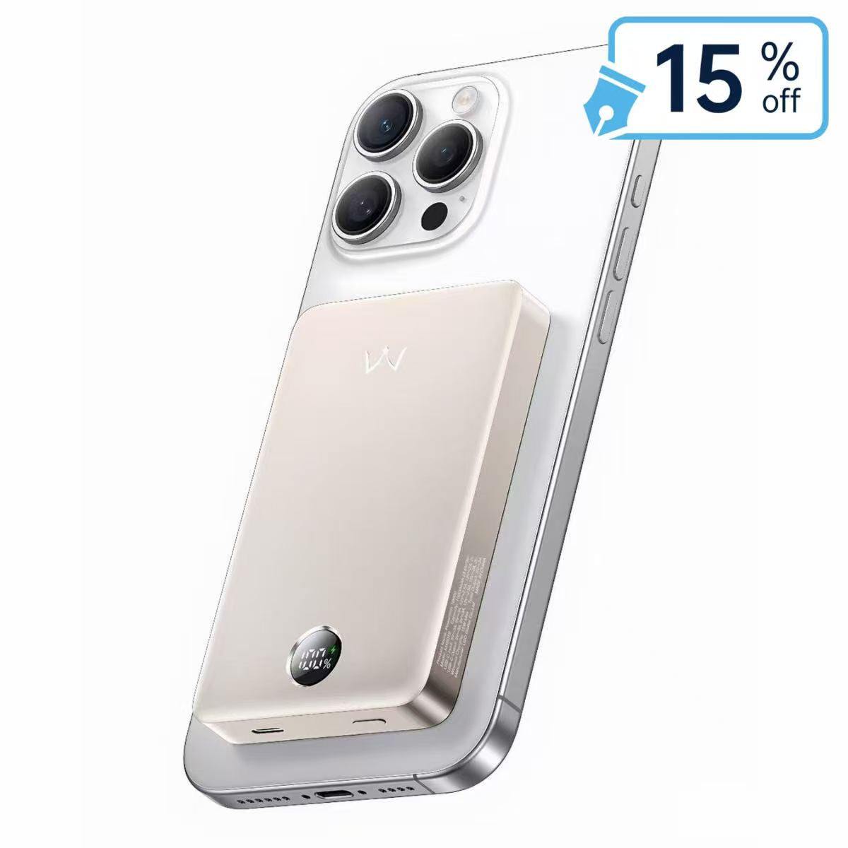 iWALK 10000mAh Qi2.0 Certified 15W Magnetic Wireless Power Bank
