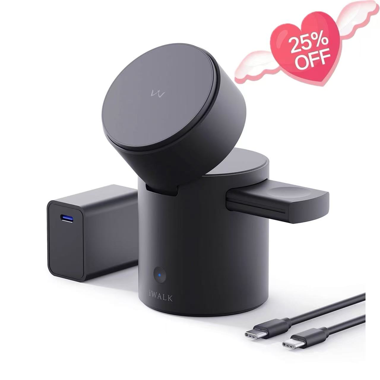 iWALK StandMe Auto Rotation Foldable 3-in-1 Charging Dock for sale