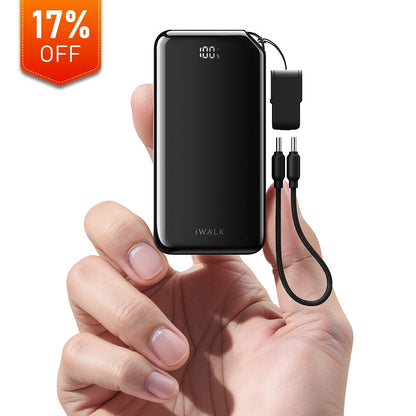 iWALK MacroGo10000 | 30W Fast Charger with Stand & USB-C Lanyard