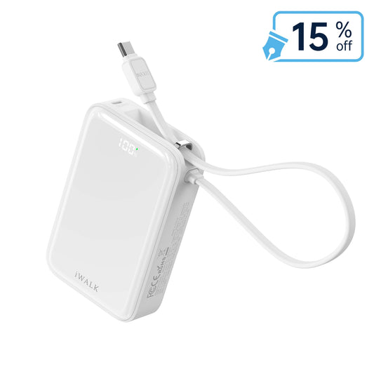 iWALK 10000mAh 45W Fast Charging Power Bank for iPhone 17/16/15