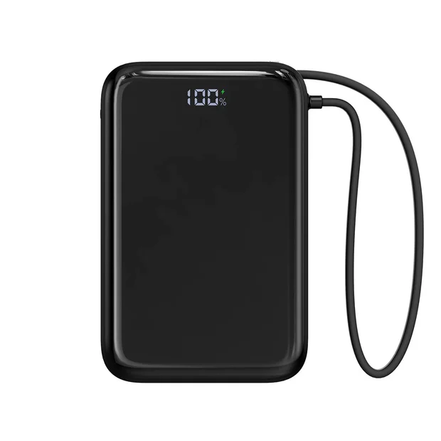 Custom MagicGo 10000 45W PD Fast Charging Power Bank Built Cable & Holder