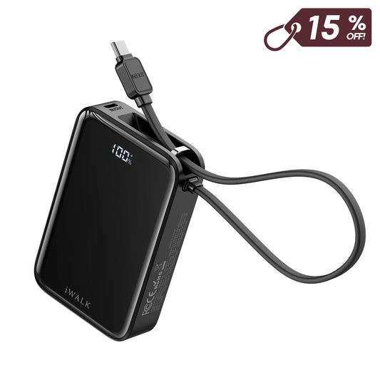 iWALK 10000mAh 45W Fast Charging Power Bank for iPhone 17/16/15
