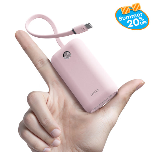 iWALK 22.5W Fast Charging Power Bank with Built-in Cable