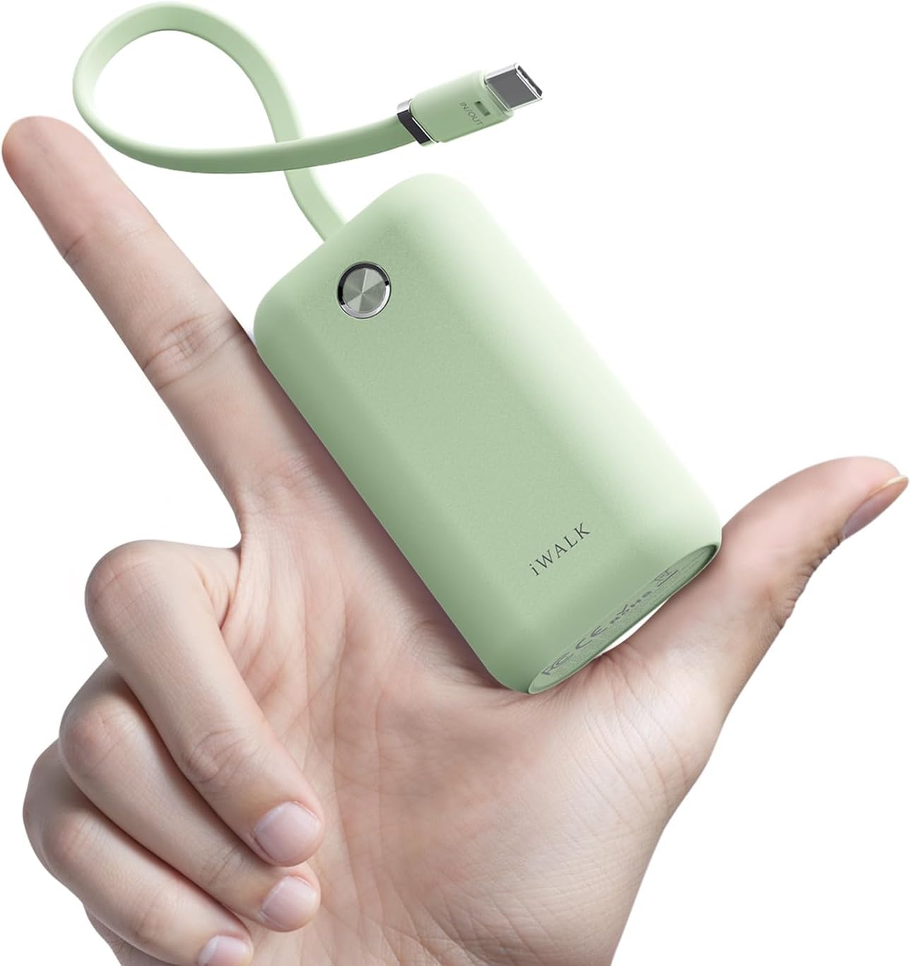 iWALK PowerMini|Built-in Cable, 22.5W USB-C Fast Charging Power Bank