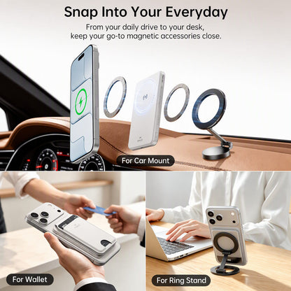 iWALK PowerGrip Air | Ultra Slim Double Sided Magnetic Wireless Power Bank