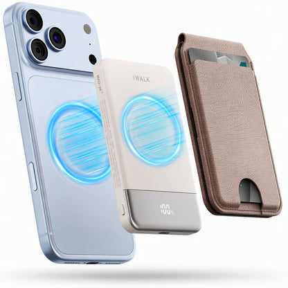 iWALK PowerGrip Air | Ultra Slim Double Sided Magnetic Wireless Power Bank