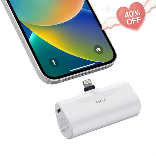 iWALK LinkPod 4 | 4500mAh Pocket Size Cute Portable Charger Built-In Lightening Port