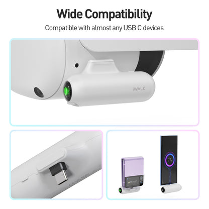 iWALK Linkpod Play Battery Pack 4500mAh Extended Power Accessories for VR Headset