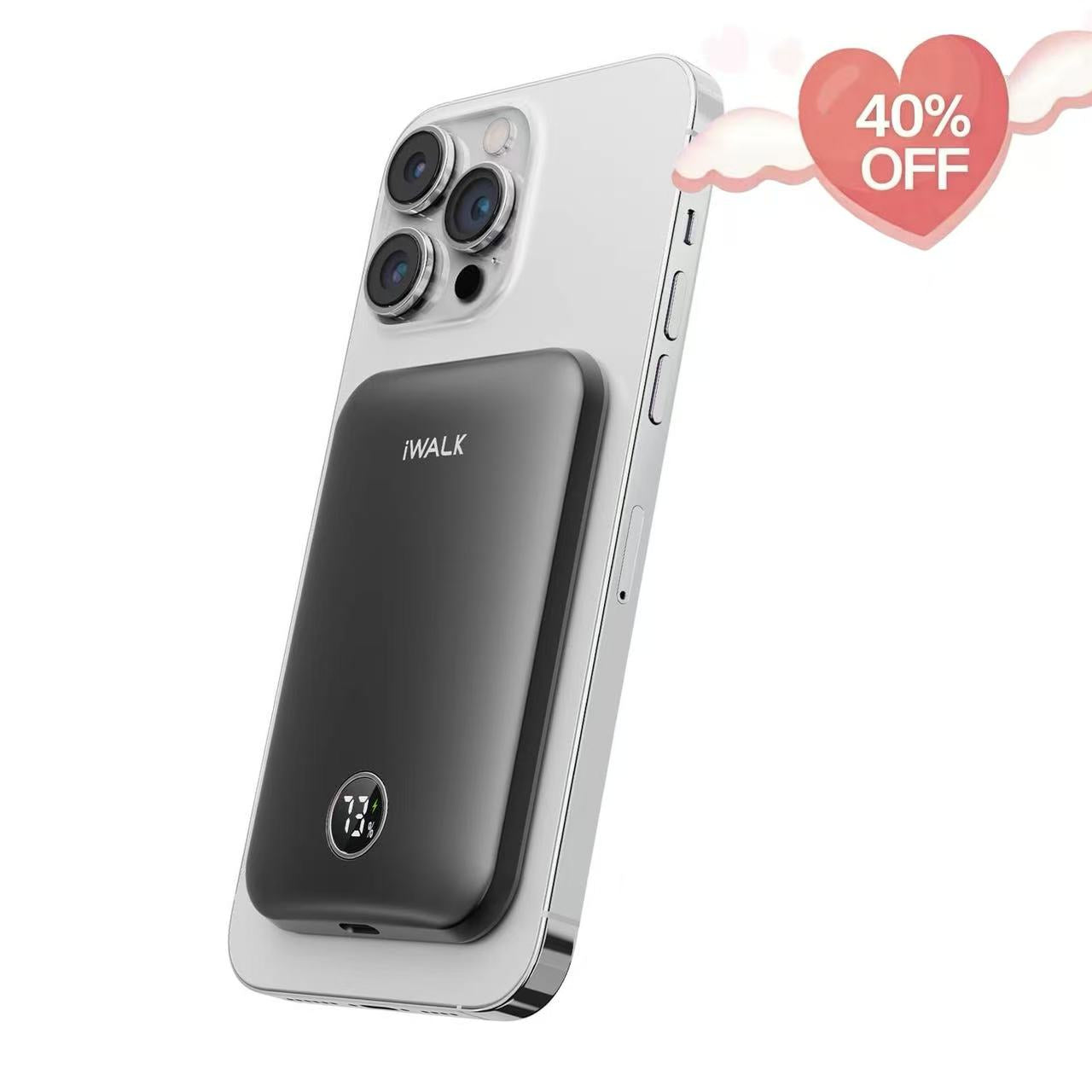 iWALK PowerGrip Slim | 18W Super Slim Magnetic Power Bank