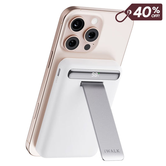 iWALK 10000mAh Portable Charger with Adjustable Stand & LED Display