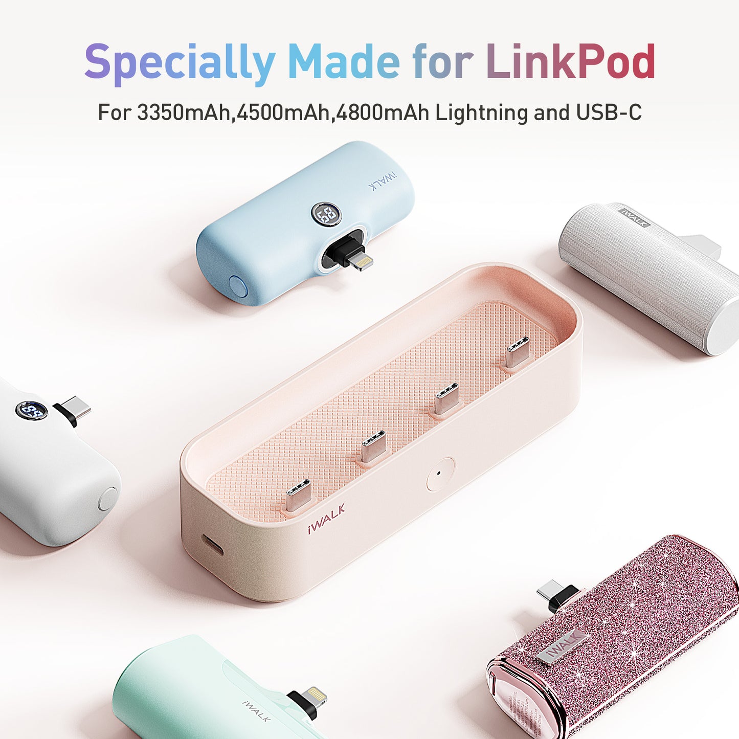 iWALK desktop organizer keep power banks ready go