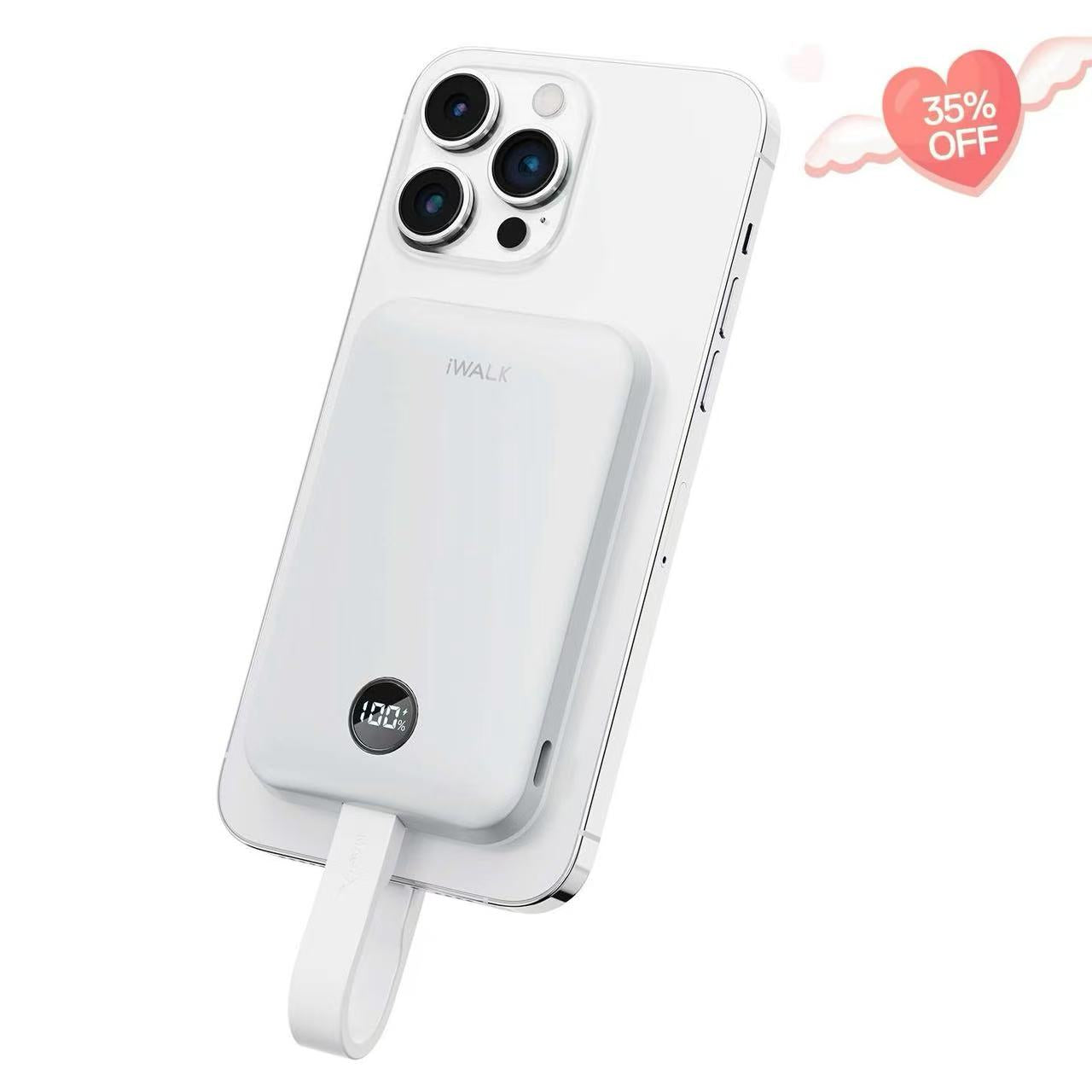 iWALK Magnetic Portable Charger with USB-C Cable for sale