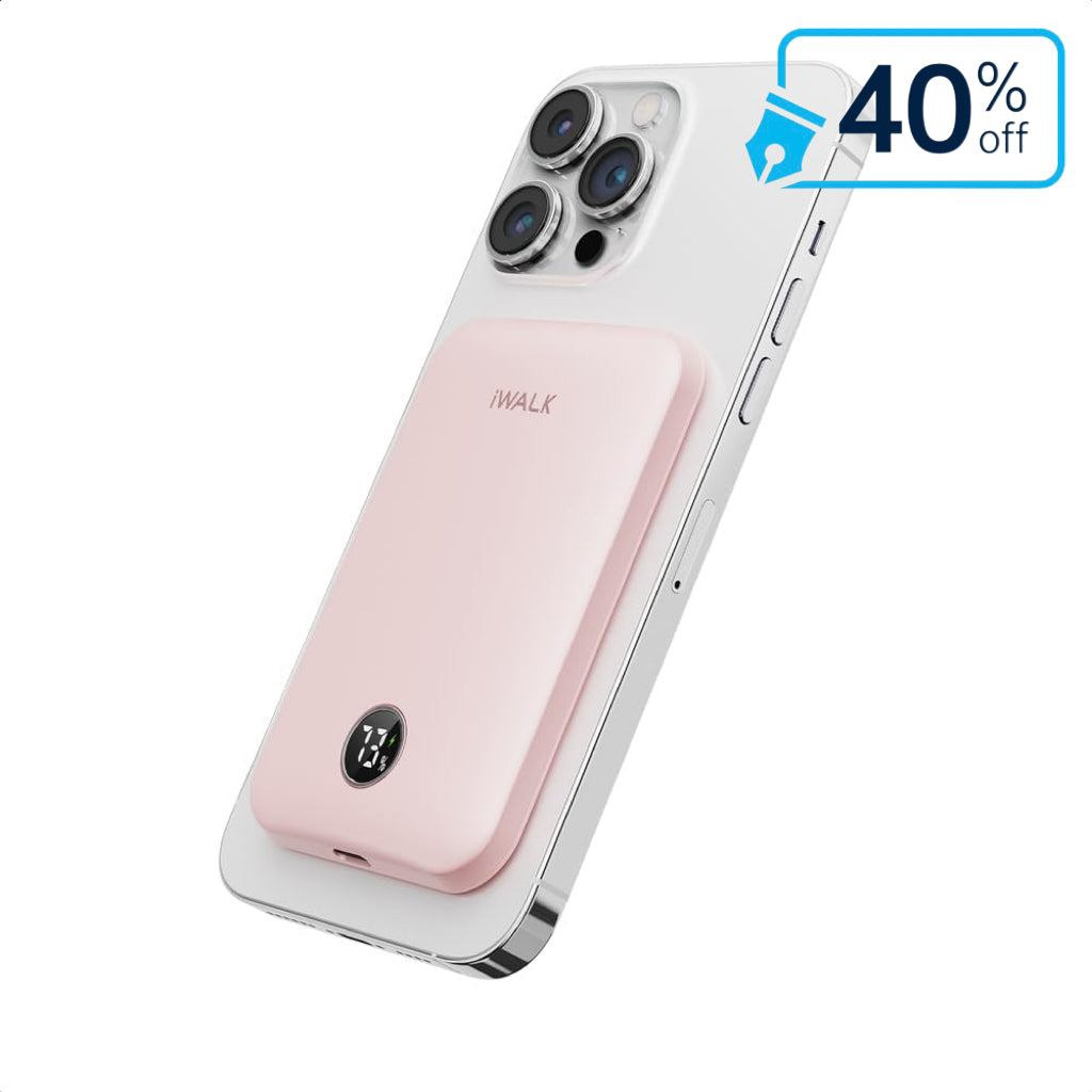 iWALK 5000mAh Ultra Slim Magnetic Wireless Power Bank for iPhone 17/16/15/14/13