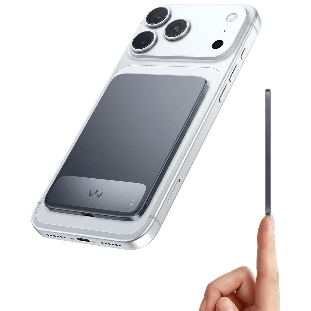 iWALK PowerGrip Zero 3.42oz Ultra Lightweight Magnetic Power Bank for iPhone