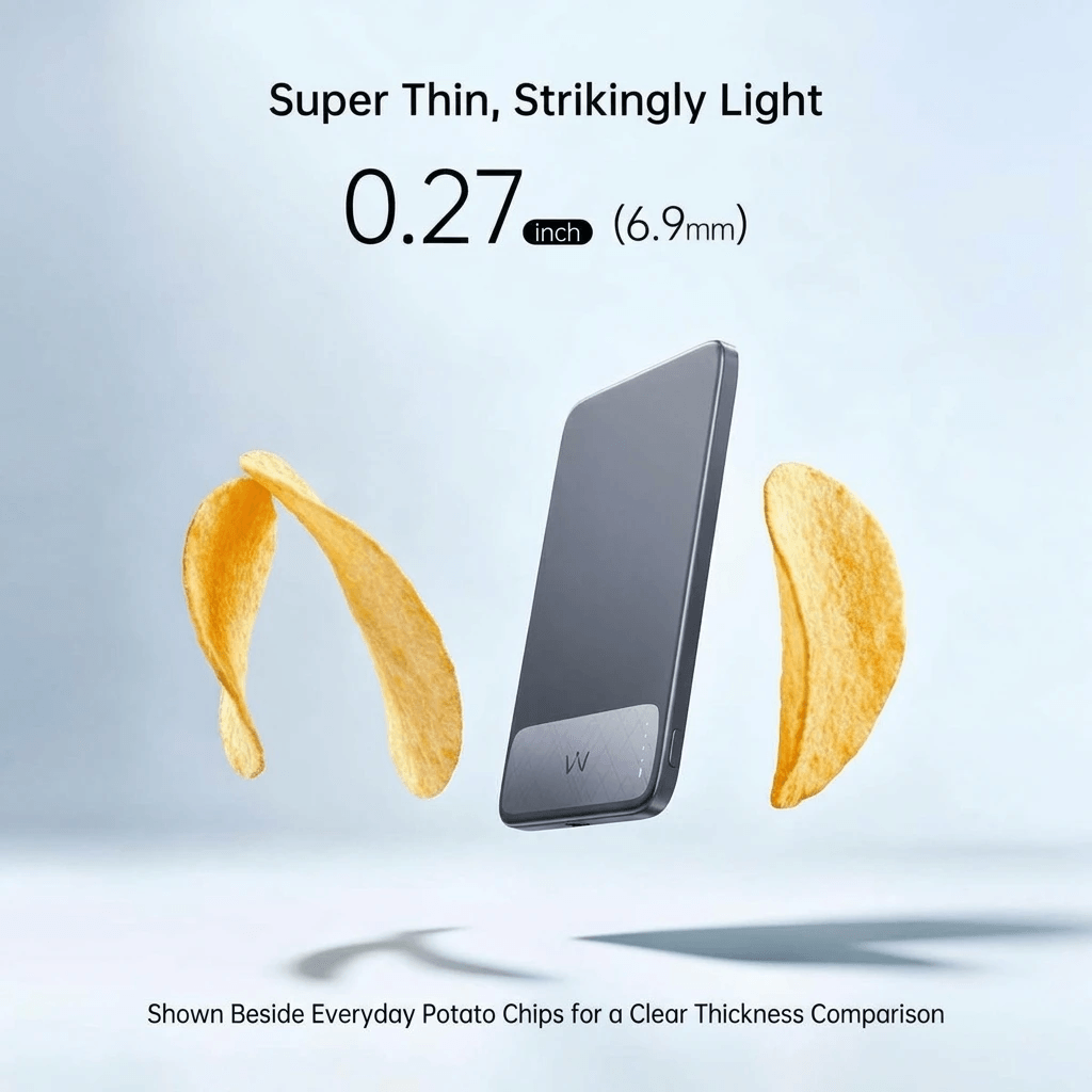 iWALK 0.27in Ultra Slim Wireless Battery Pack for iPhone