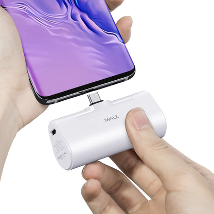iWALK USB C 4500mAh Portable Charger Small Power Bank for Android